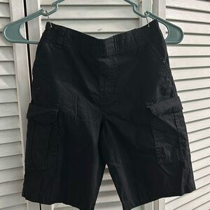 Black cargo shorts